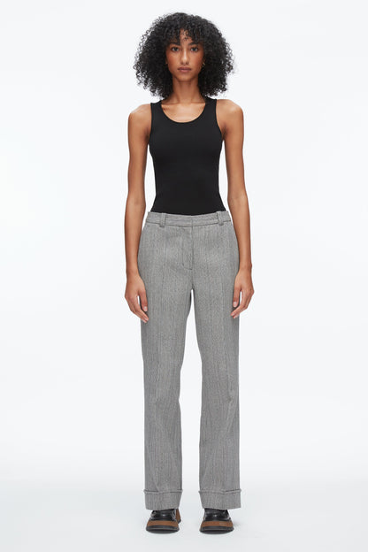 Jaspé Tailored Flare Trouser Grey Multi
