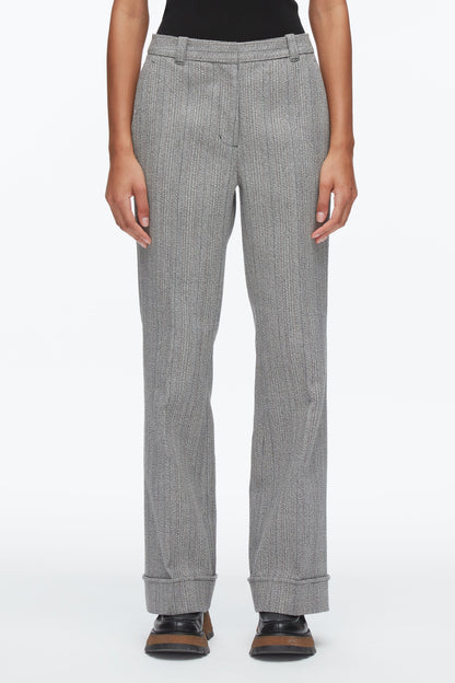 Jaspé Tailored Flare Trouser Grey Multi