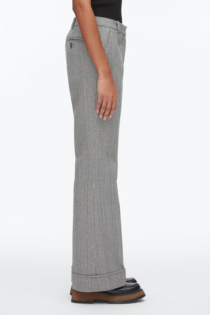 Jaspé Tailored Flare Trouser Grey Multi