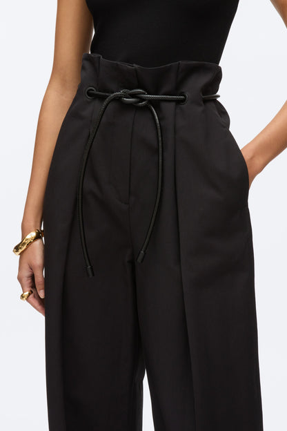 Wide Leg Origami Pant Black