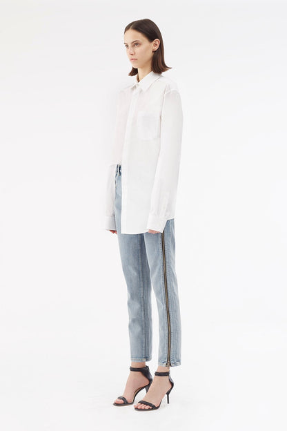 Zippered Denim Pant Indigo