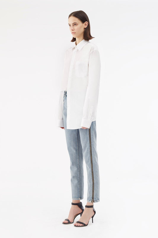 Zippered Denim Pant Indigo
