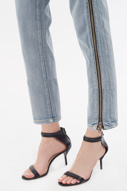 Zippered Denim Pant Indigo