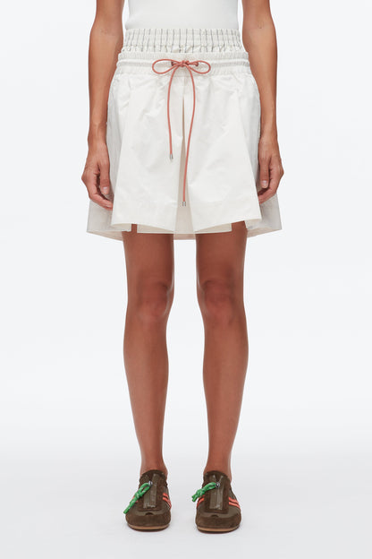 Ripstop Mini Skirt Ivory