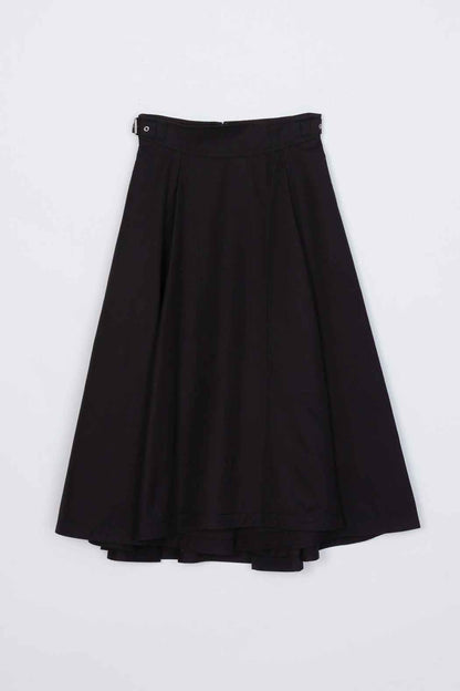 Pleated Utility Skirt Black