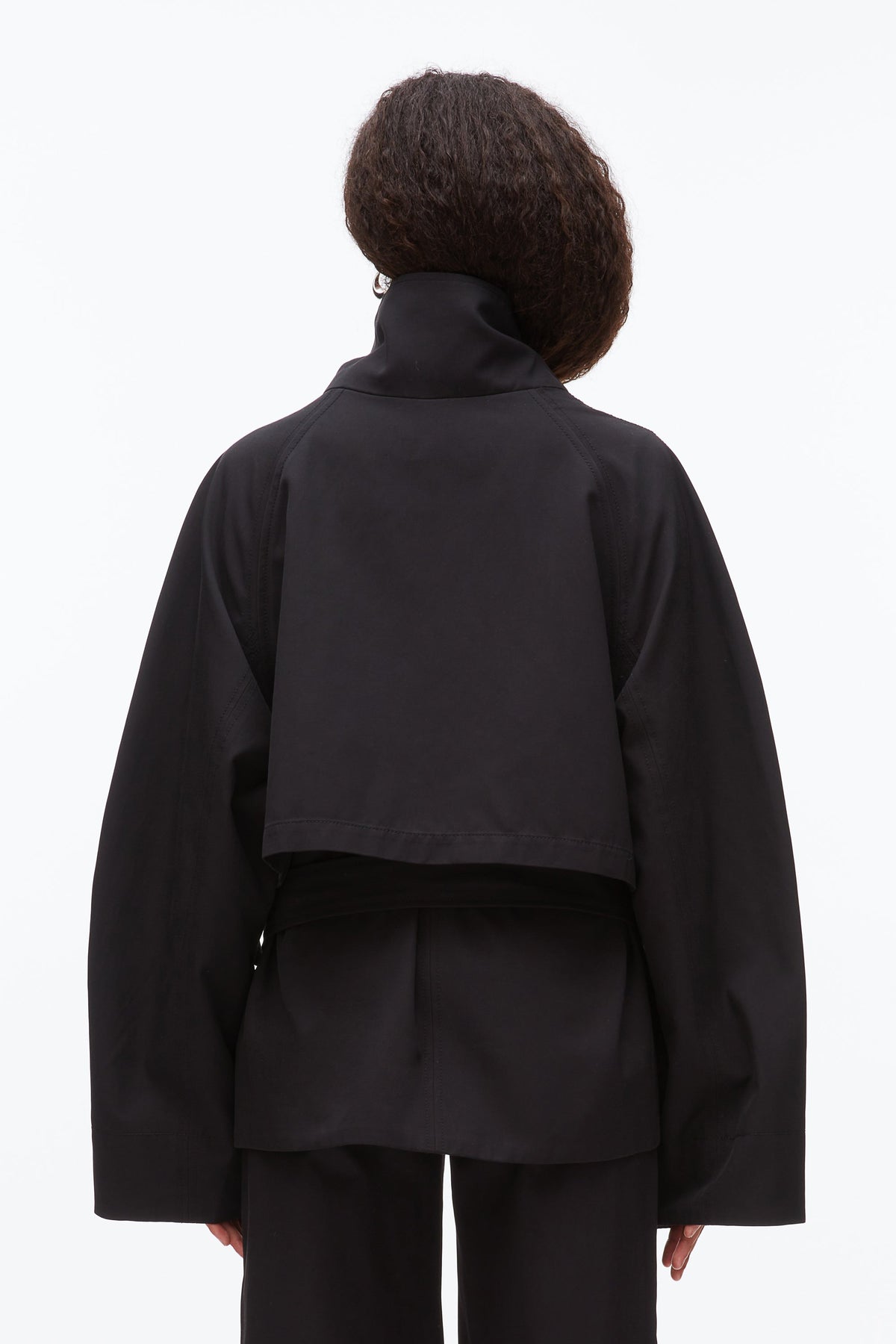 Belted Utility Jacket Black