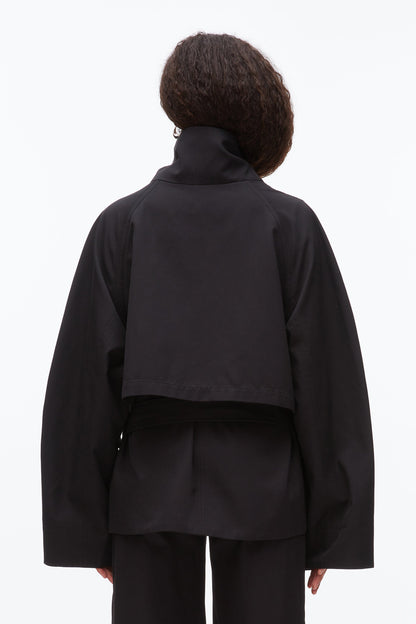 Belted Utility Jacket Black
