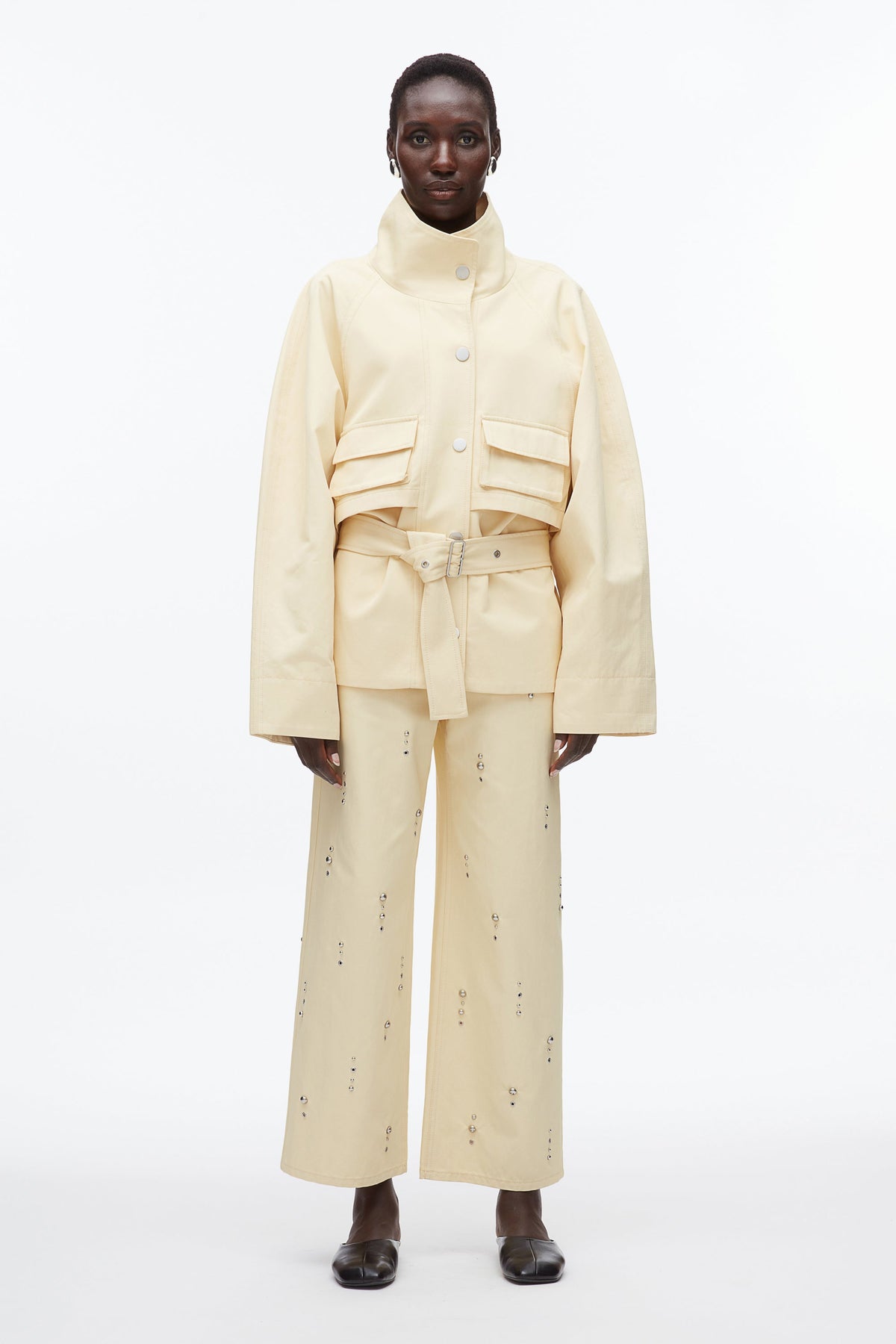 Belted Utility Jacket Ginko