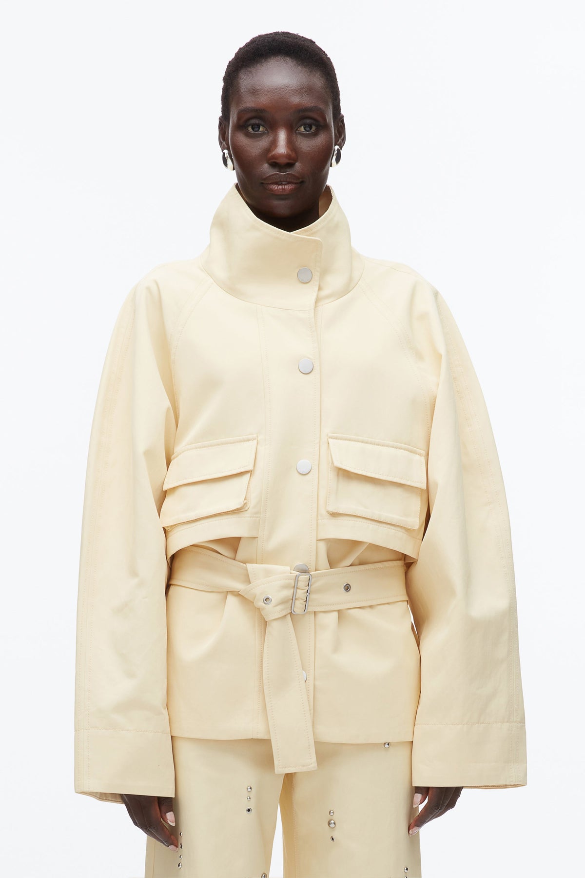 Belted Utility Jacket Ginko