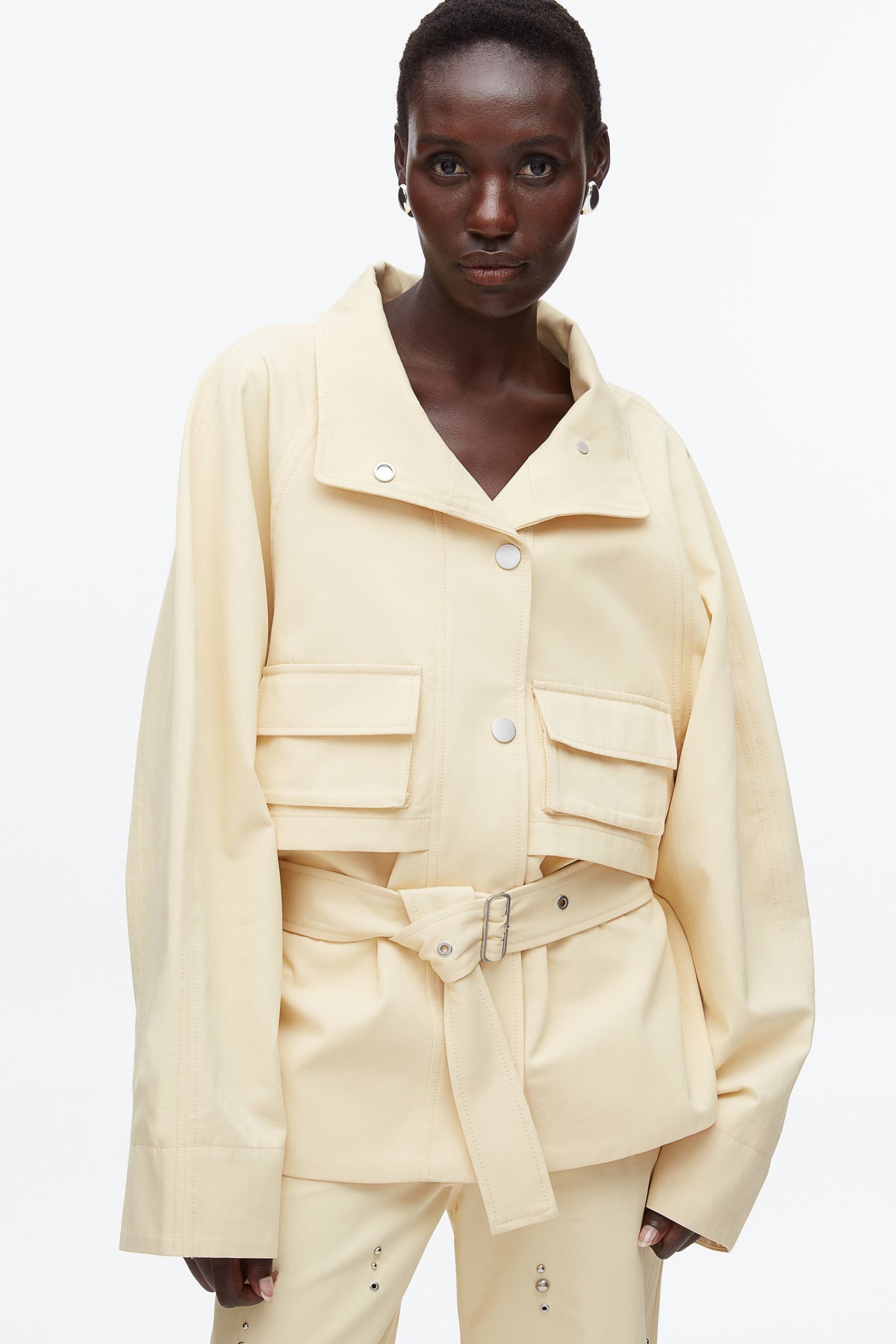Belted Utility Jacket Ginko