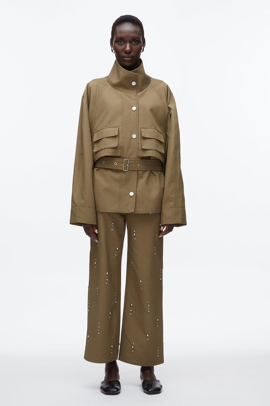 Belted Utility Jacket Caper
