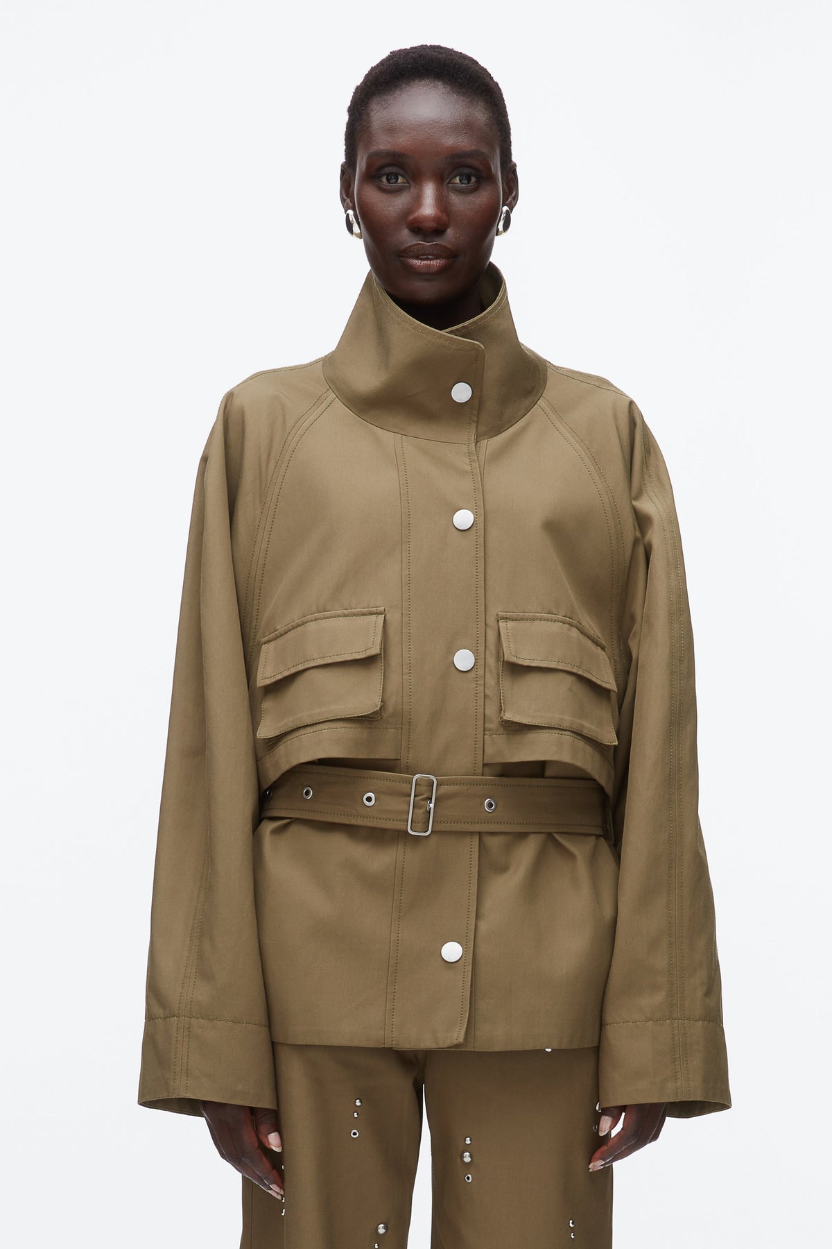 Belted Utility Jacket Caper