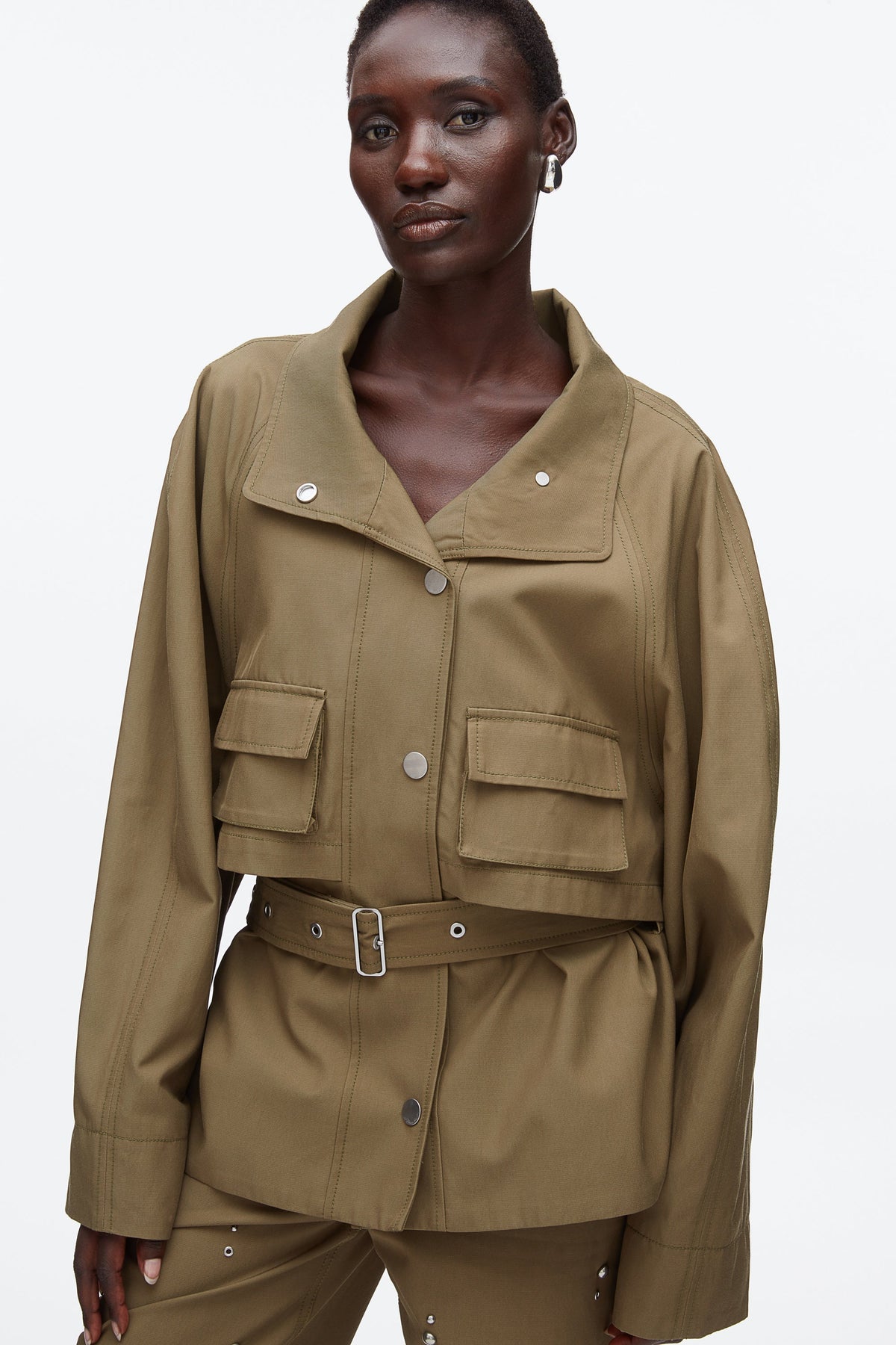Belted Utility Jacket Caper