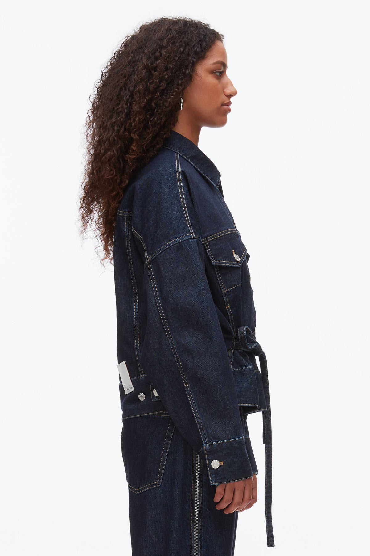 Denim Boxy Jacket Dark Indigo
