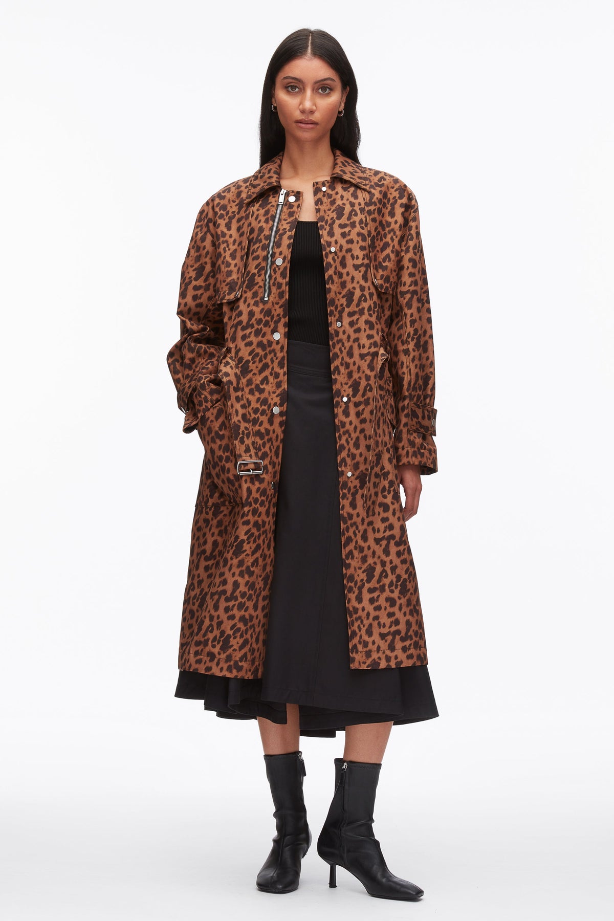 Leopard Print Trench Coat Leopard