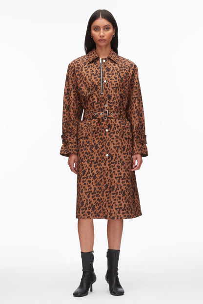 Leopard Print Trench Coat Leopard