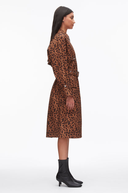 Leopard Print Trench Coat Leopard