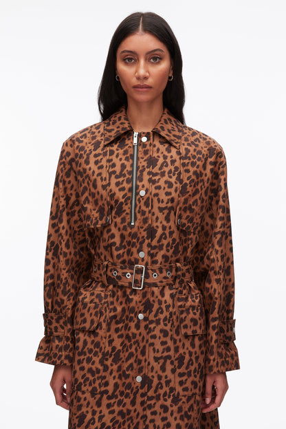 Leopard Print Trench Coat Leopard