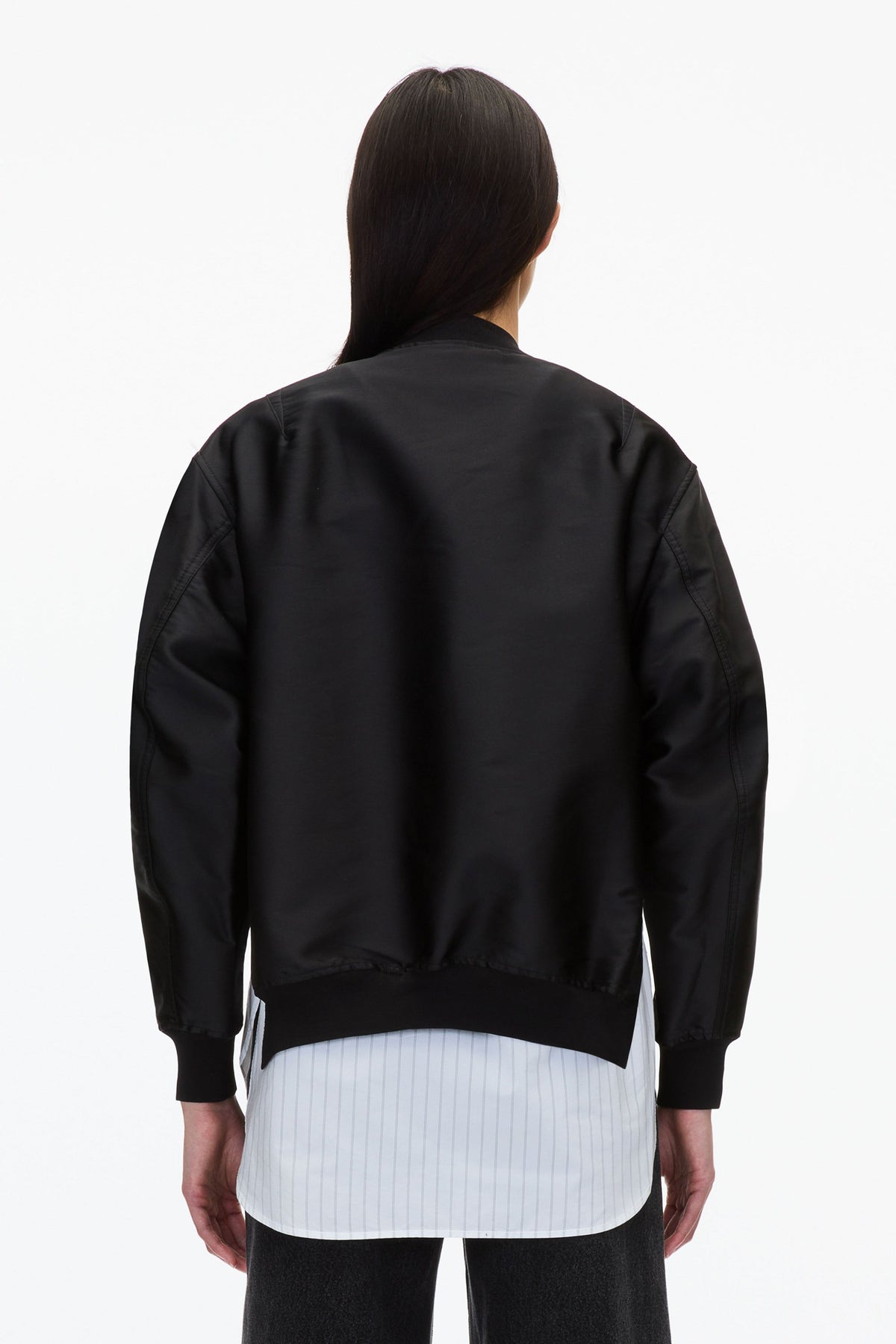 Black Layered Bomber Jacket | Exclusive Phillip Lim Outerwear Black