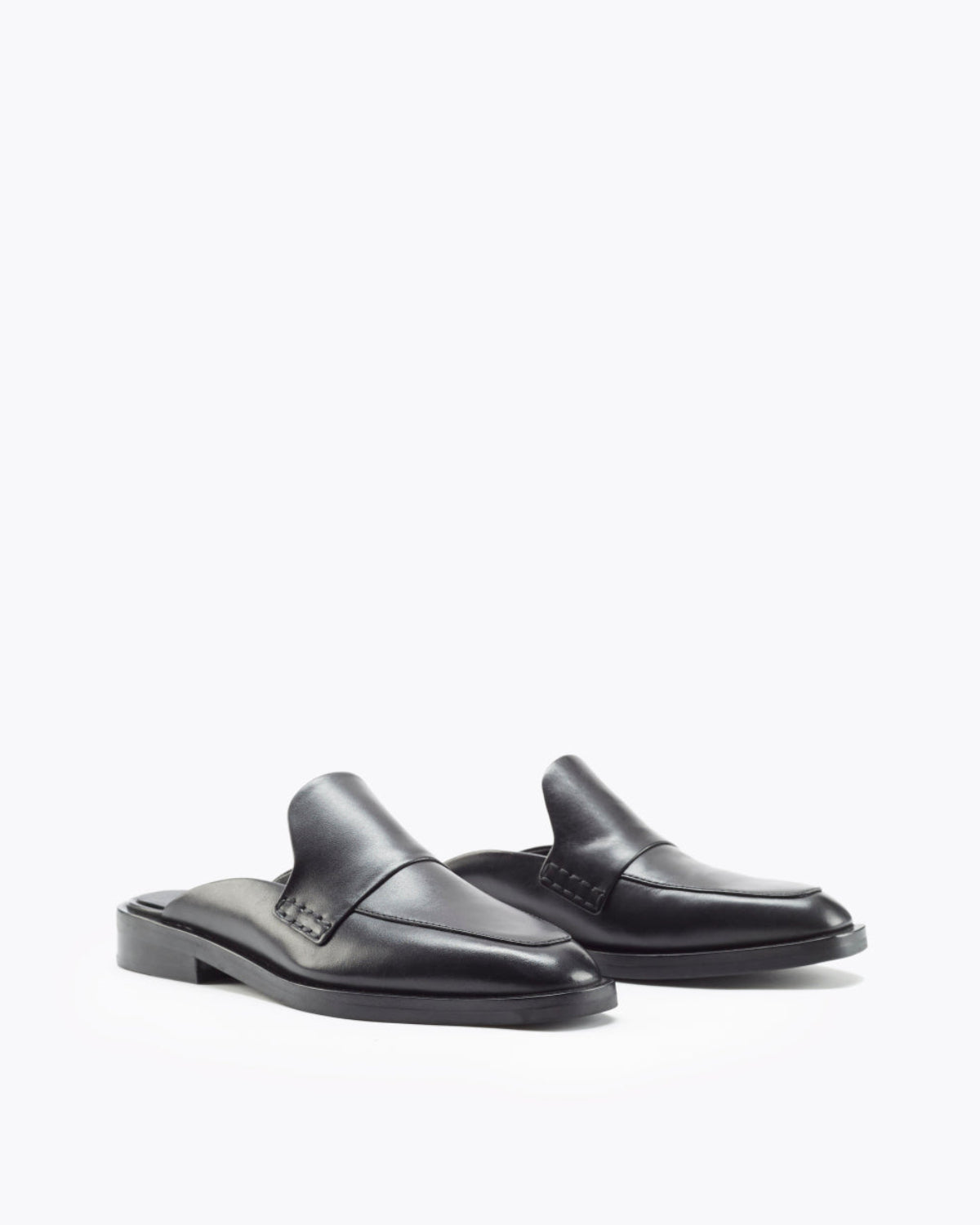 Alexa Flat Mules Black