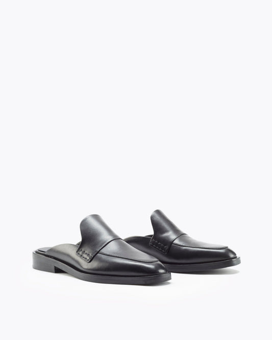Alexa Flat Mules Black