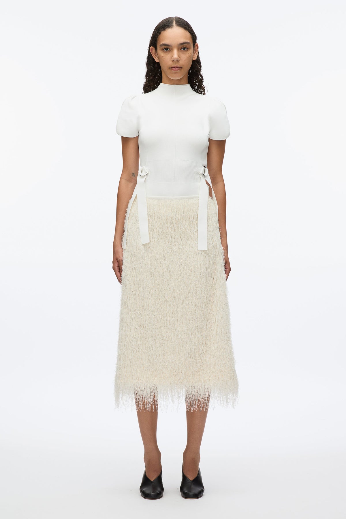 Compact Rib Tulip Top Ivory