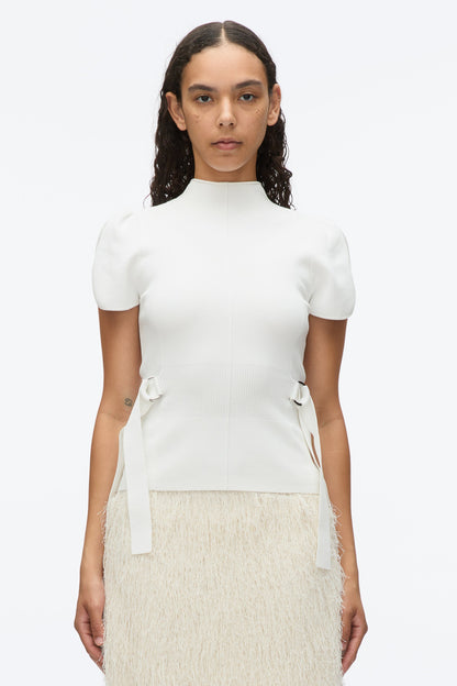 Compact Rib Tulip Top Ivory