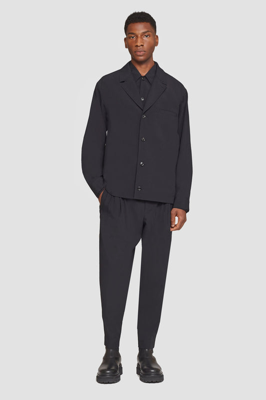 Unconstructed Shirt Jacket Black
