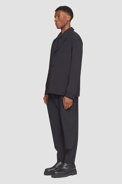 Unconstructed Shirt Jacket Black