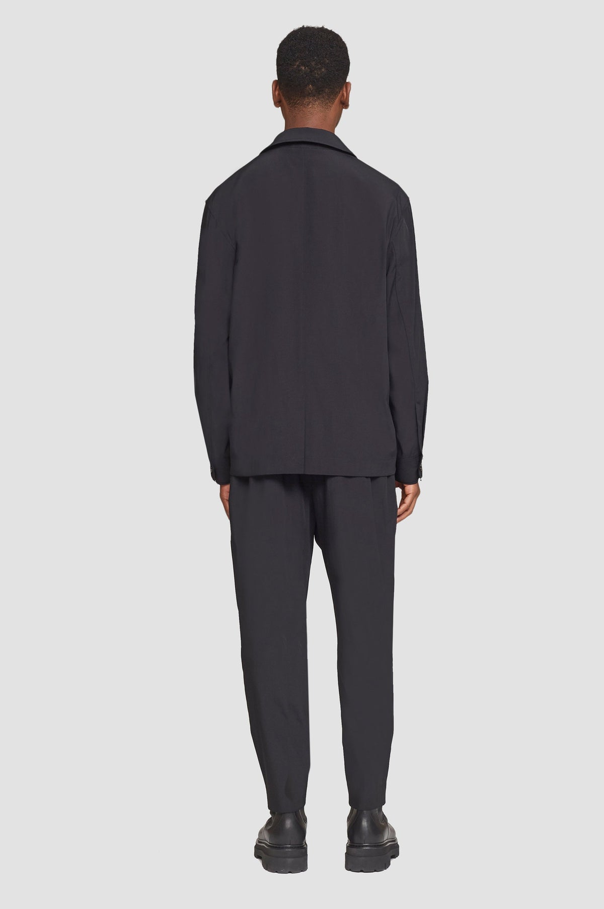 Unconstructed Shirt Jacket Black