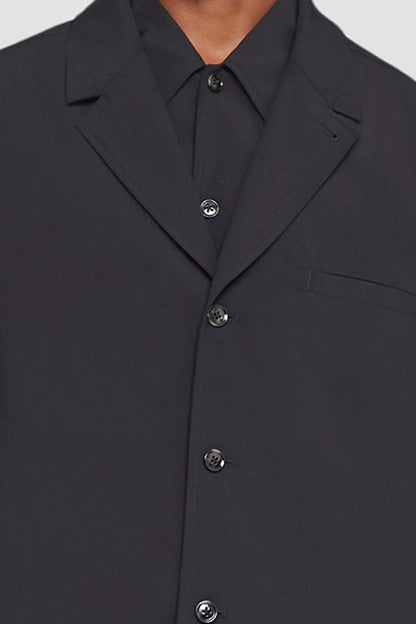 Unconstructed Shirt Jacket Black