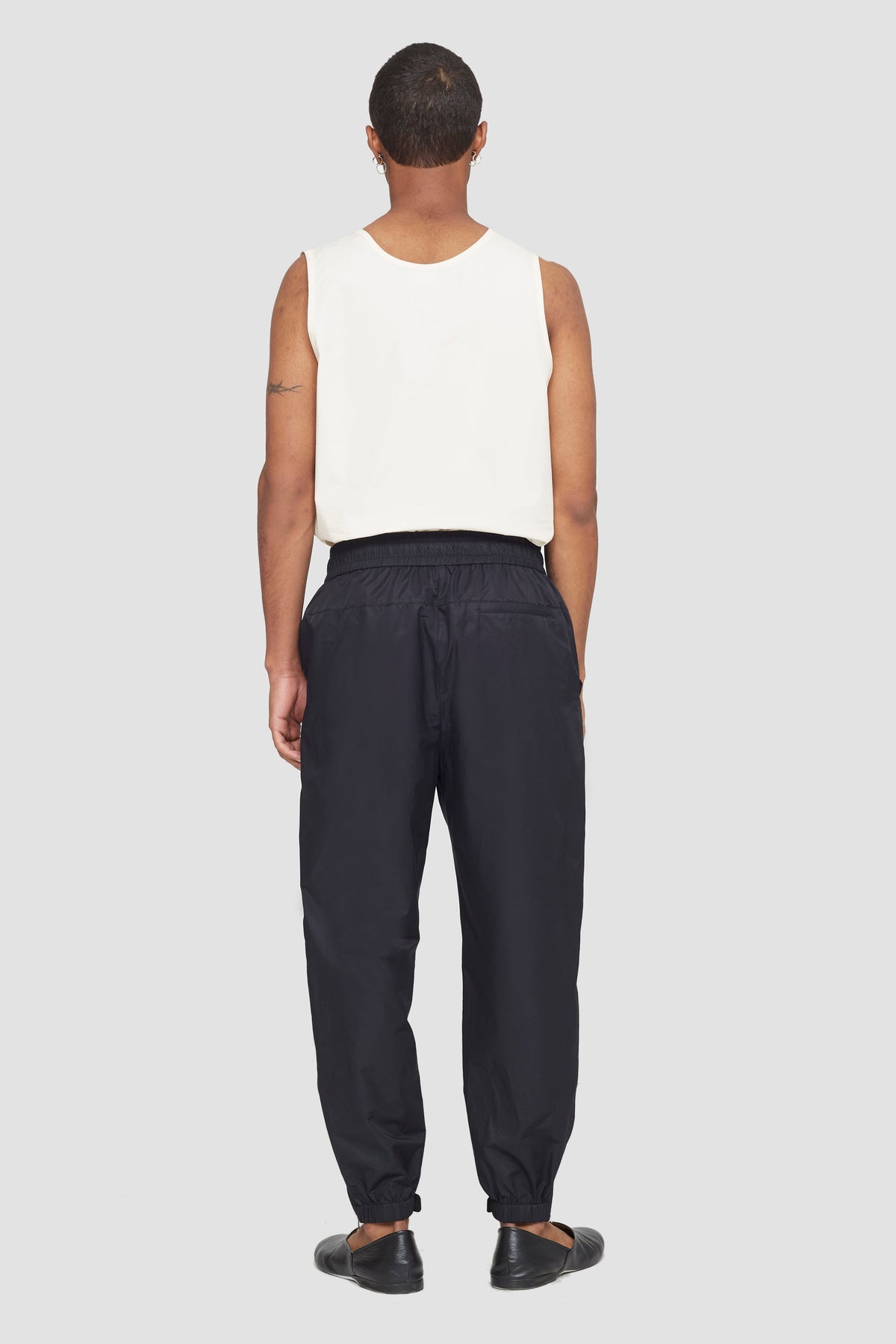 Double Closure Track Pant Black