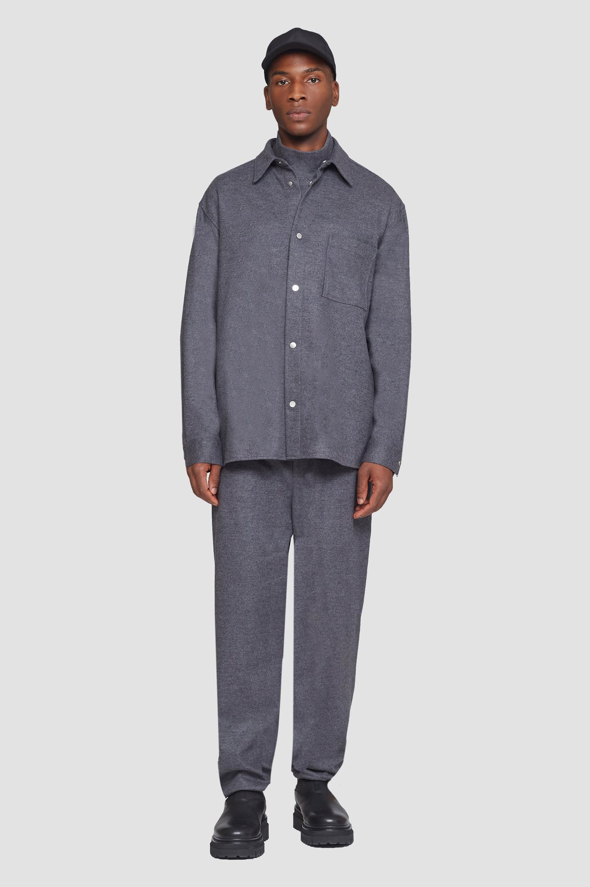 Flannel Shirt Dark Heather Grey