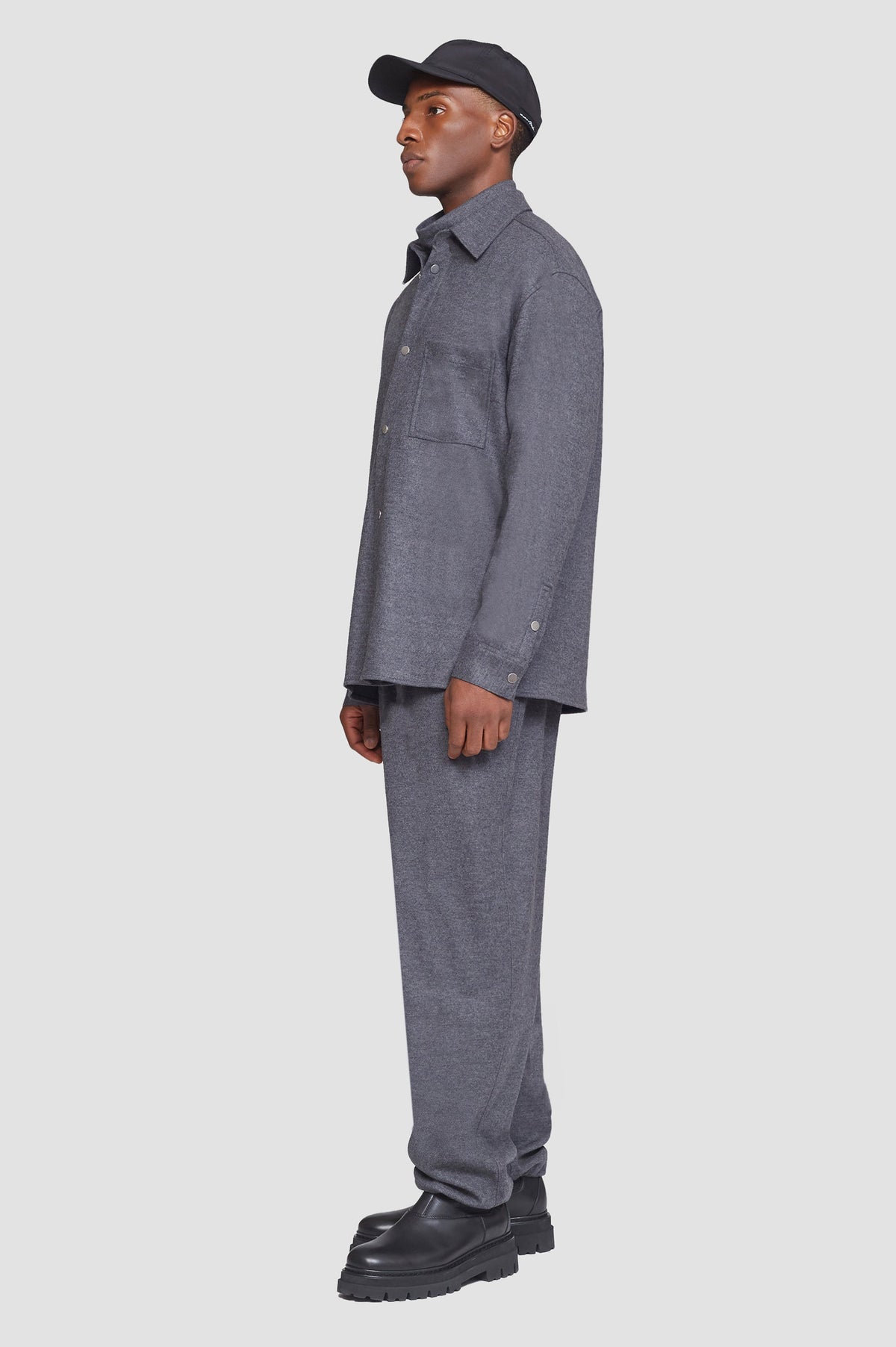 Flannel Shirt Dark Heather Grey