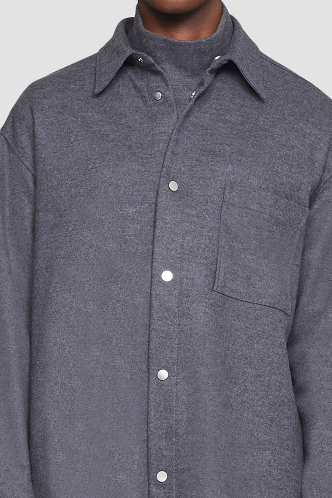 Flannel Shirt Dark Heather Grey