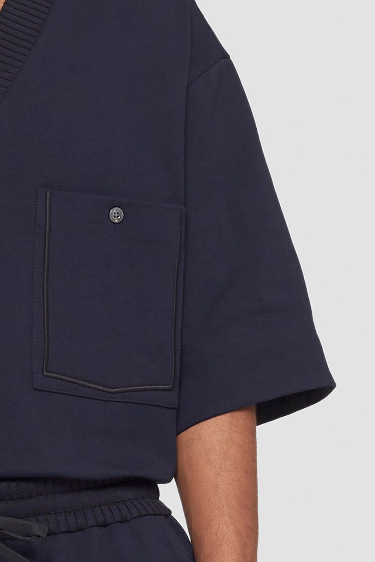 V-Neck Knit Shirt Midnight