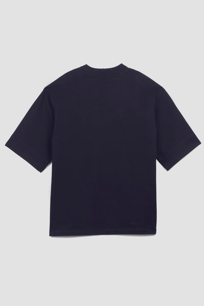 V-Neck Knit Shirt Midnight