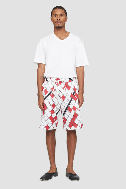 Cruiser Short Red-Wht Multi