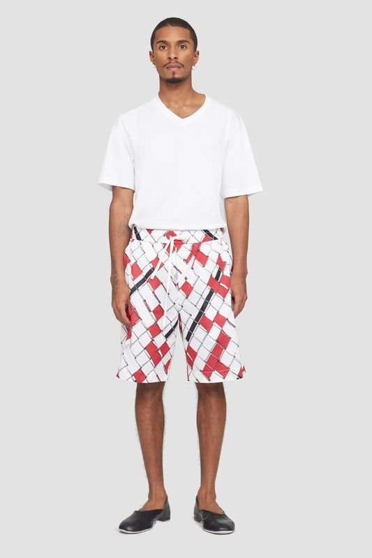 Cruiser Short Red-Wht Multi