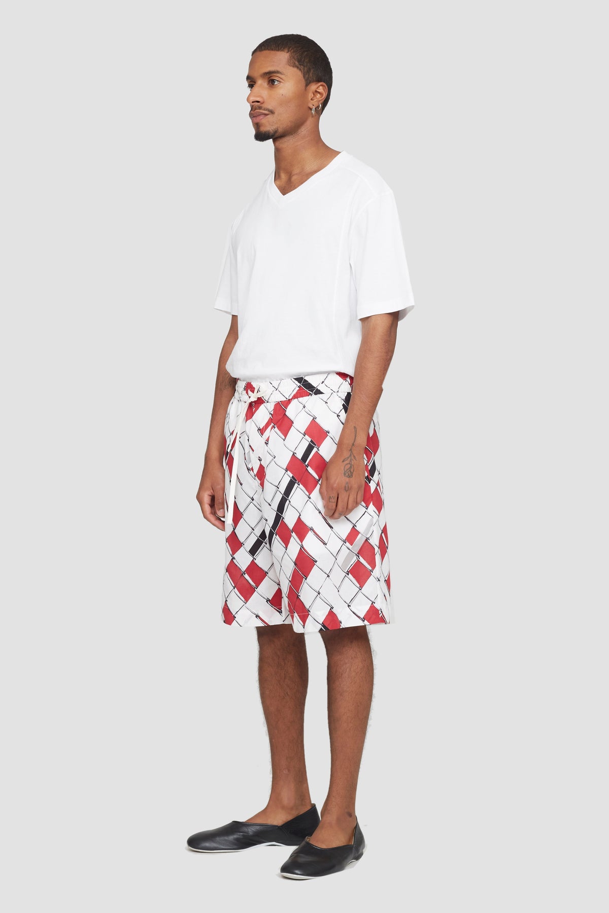 Cruiser Short Red-Wht Multi