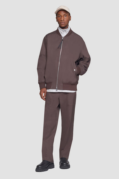 Oversized Bomber Jacket Espresso