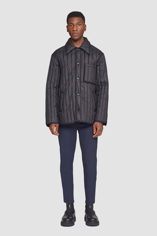 Quilted Liner Jacket Black