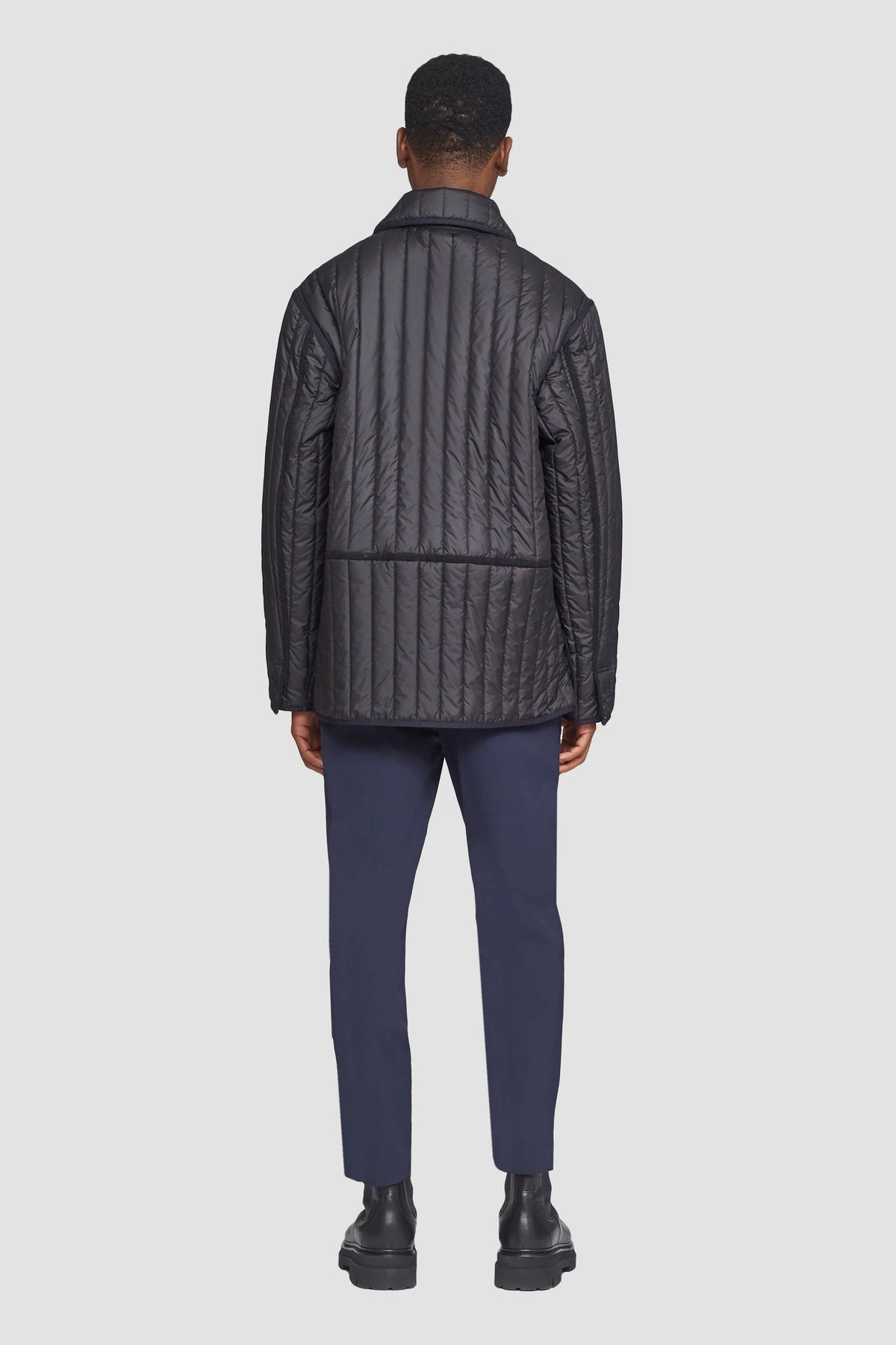 Quilted Liner Jacket Black