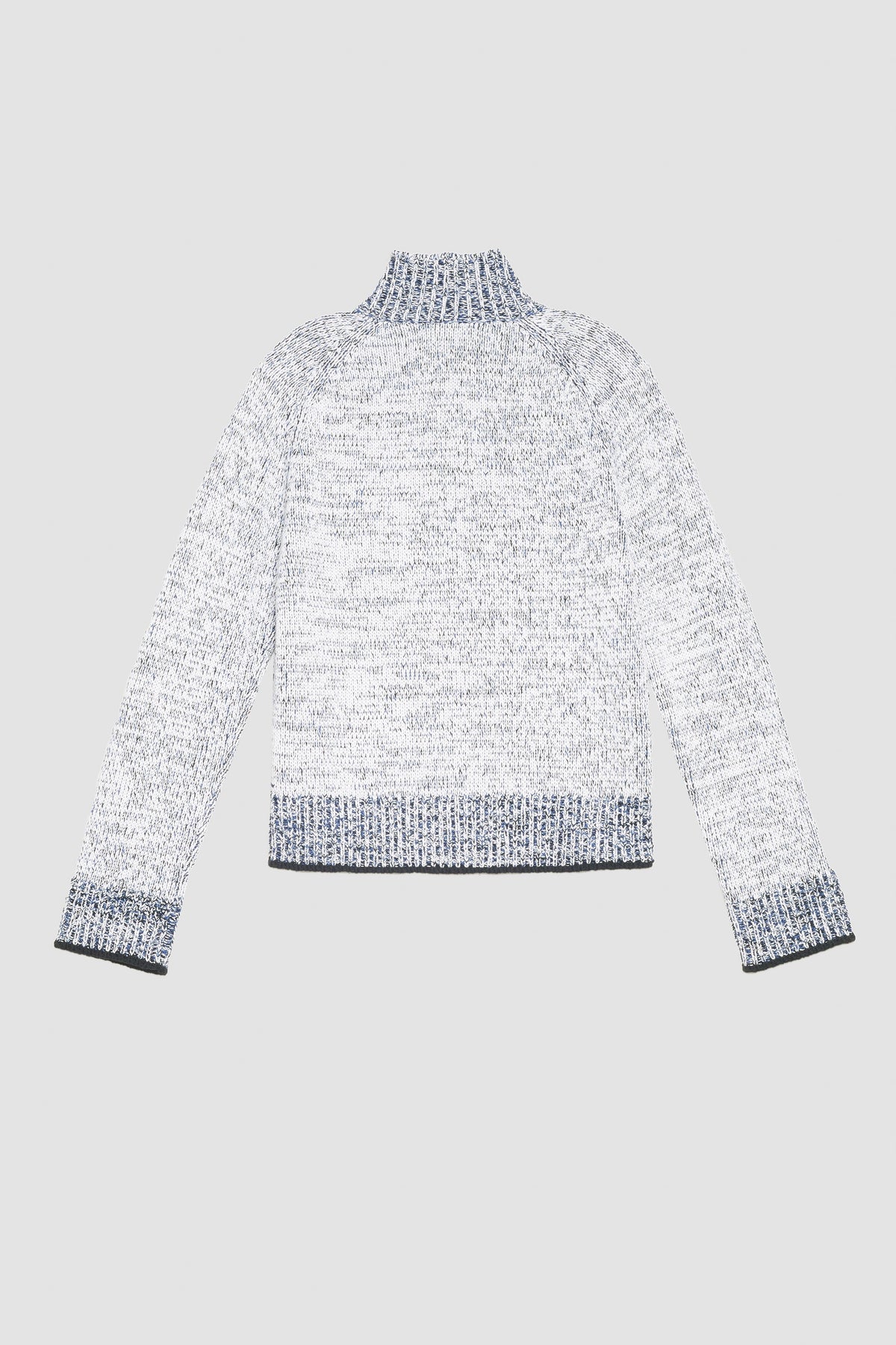 Long Sleeve Marled Pullover Antwht Multi