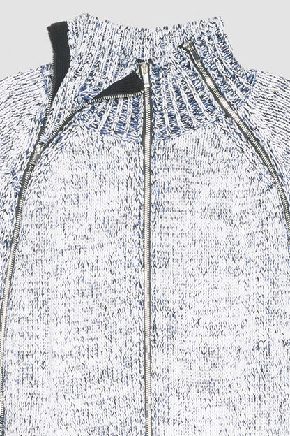 Long Sleeve Marled Pullover Antwht Multi