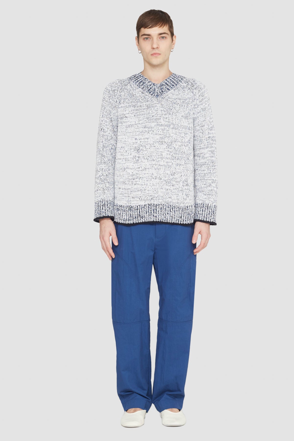 Marl-Knit Jumper Antwht Multi