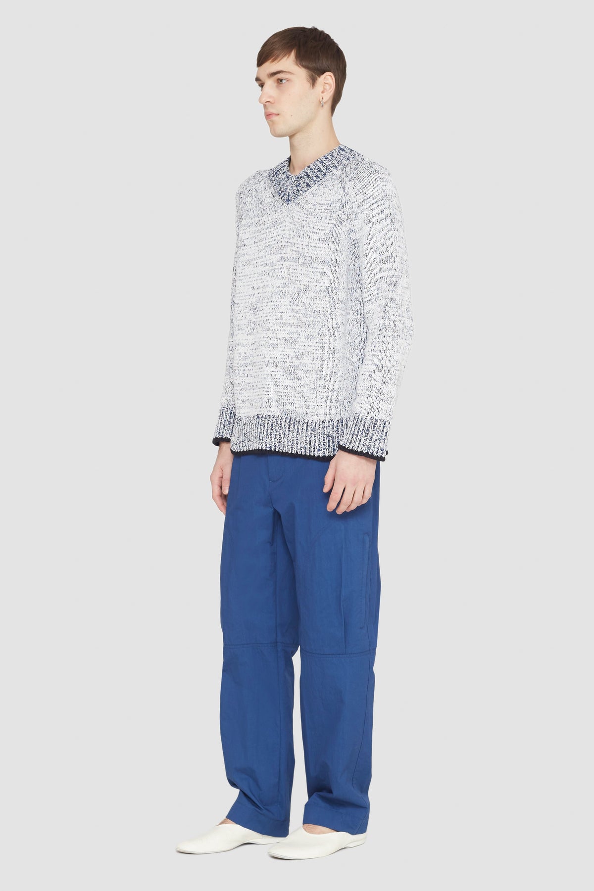 Marl-Knit Jumper Antwht Multi