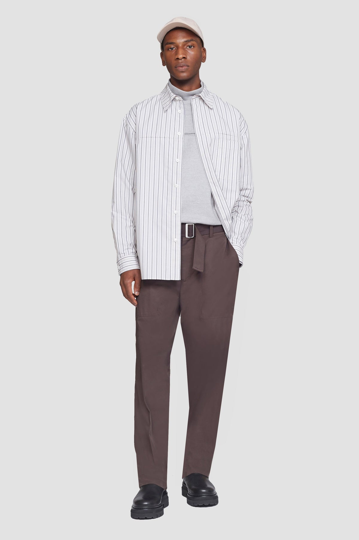 Relaxed Fit Long Sleeve Shirt Clay Multi