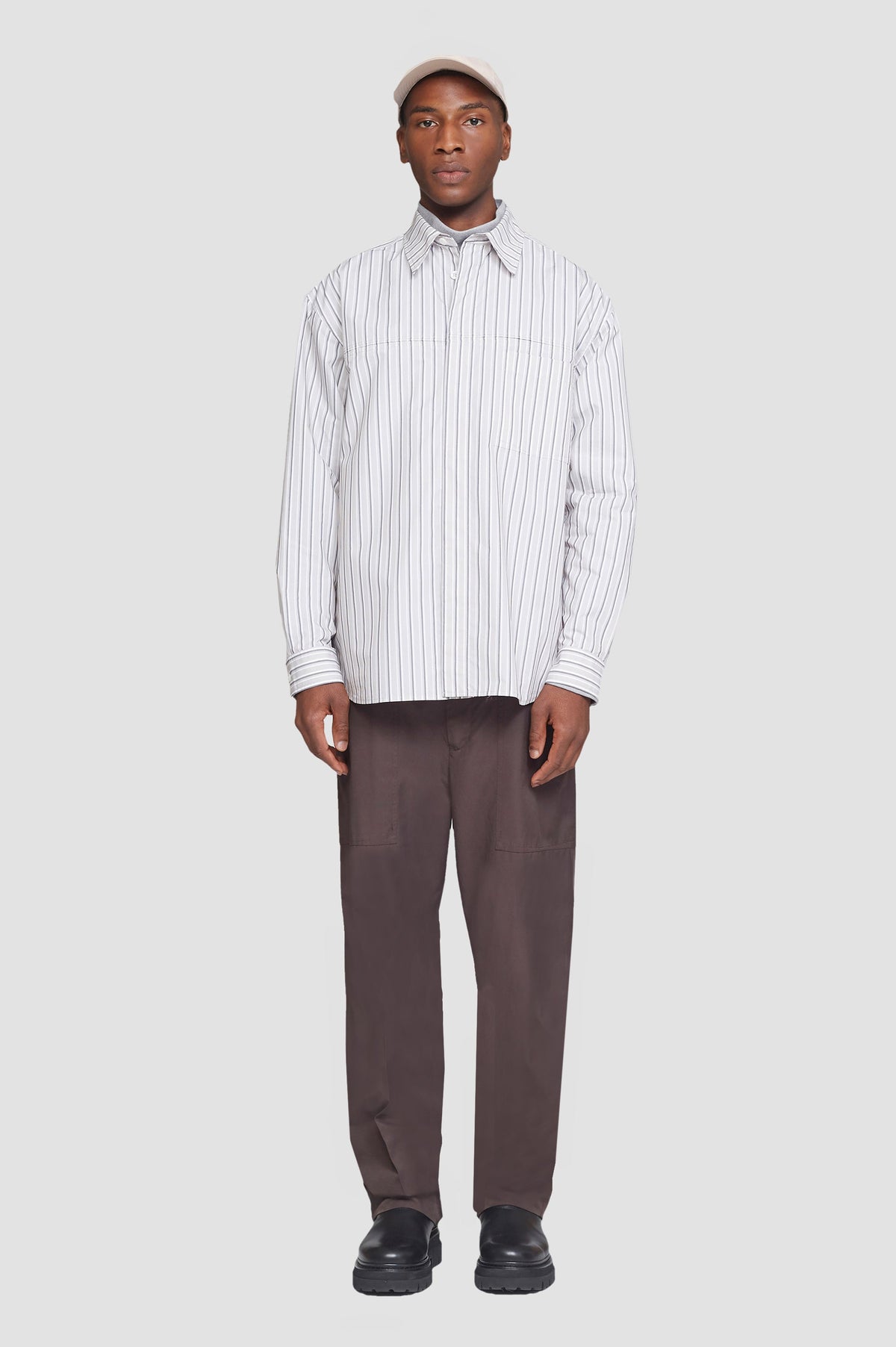 Relaxed Fit Long Sleeve Shirt Clay Multi