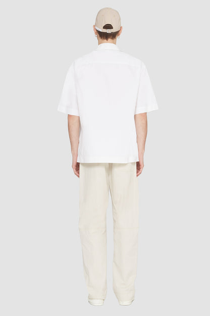 Half-Zip Polo Shirt White